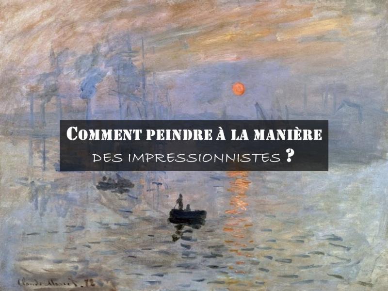 Peinture impressionniste avec des touches de pinceau visibles et des couleurs juxtaposées